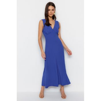 Rochie maxi cu decolteu in V