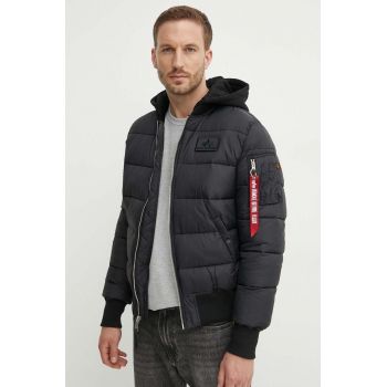 Alpha Industries geacă MA-1 ZH Back Print Puffer FD bărbați, culoarea negru, de iarnă 118107.03-black