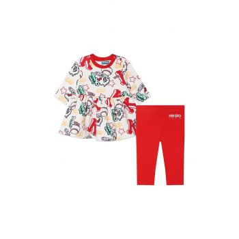 Kenzo Kids compleu copii culoarea alb