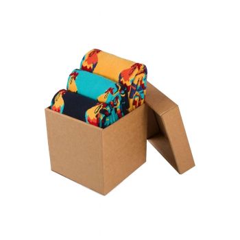 Șosete Pirin Hill Box 3 Colour Cotton Set 3 perechi Multi - Rooster