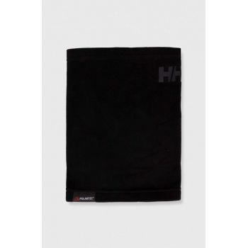 Helly Hansen fular impletit culoarea negru, neted