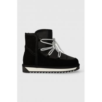 Charles Footwear cizme de iarna Juno culoarea negru, Juno.Boots.Platform de firma originali