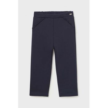 Mayoral pantaloni bebe culoarea albastru marin, neted