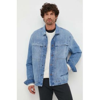 Pepe Jeans geacă din denim bărbați, de tranziție