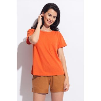 Tricou de casa din amestec de in Cool Flax