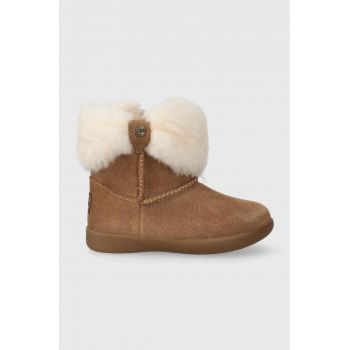 UGG cizme de zapada din piele intoarsa T RAMONA culoarea bej