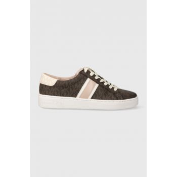 MICHAEL Michael Kors sneakers Irving culoarea maro, 43F3IRFS1B