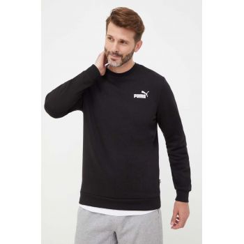 Puma bluza barbati, culoarea negru, neted