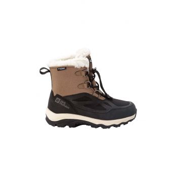 Jack Wolfskin cizme de iarna pentru copii VOJO SHELL XT TEXAPORE MID culoarea maro