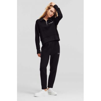 Karl Lagerfeld pantaloni de trening culoarea negru, cu imprimeu