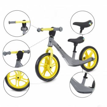 Bicicleta de echilibru Byox Go On grey ieftina