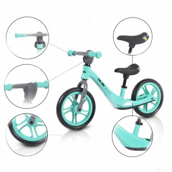 Bicicleta de echilibru Byox Go On turquoise ieftina