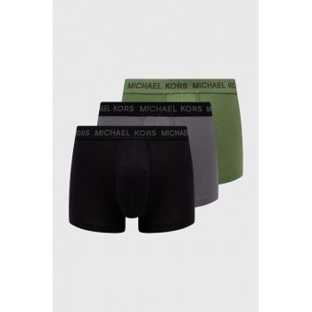 Michael Kors boxeri 3-pack barbati, culoarea verde