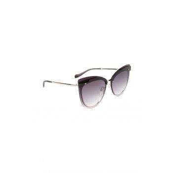 Ochelari de soare cat-eye cu rama metalica