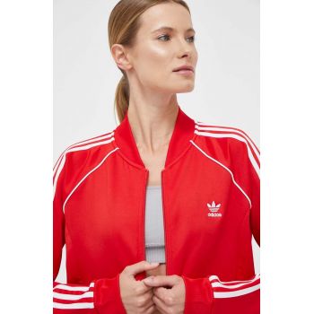 adidas Originals bluză femei, culoarea roșu, cu imprimeu IK4032