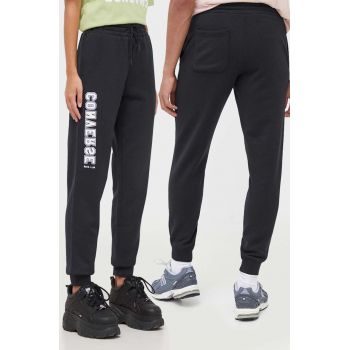 Converse pantaloni de trening culoarea negru, cu imprimeu