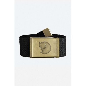 Fjallraven curea Pasek Fjallraven Canvas Brass Belt F77297 550 culoarea negru F77297.550-550