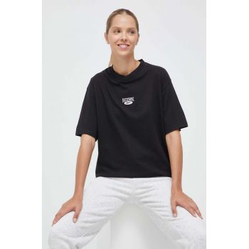 Reebok Classic tricou din bumbac culoarea negru