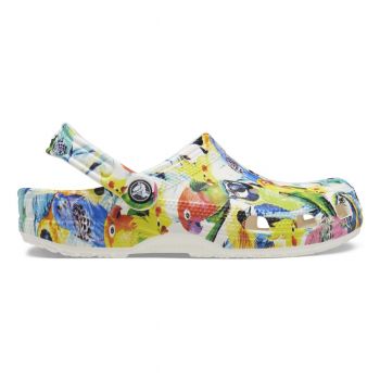 Saboti Crocs Classic Island Escape Clog Alb - White/Multi