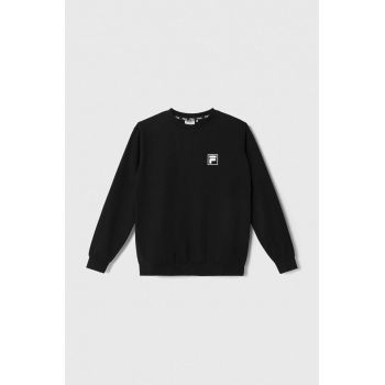 Fila bluza copii BLEIALF crew sweat culoarea negru, cu imprimeu