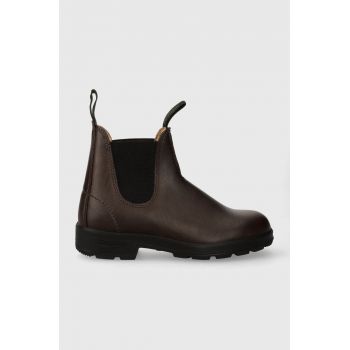 Blundstone cizme 2116 femei, culoarea maro, cu toc plat, 2116.Vegan.Brown