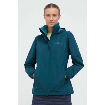 Jack Wolfskin jacheta de exterior Stormy Point culoarea verde