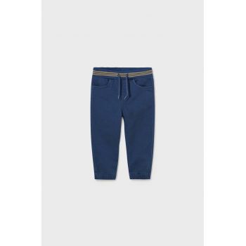 Mayoral pantaloni de trening pentru bebeluși jogger culoarea albastru marin, neted