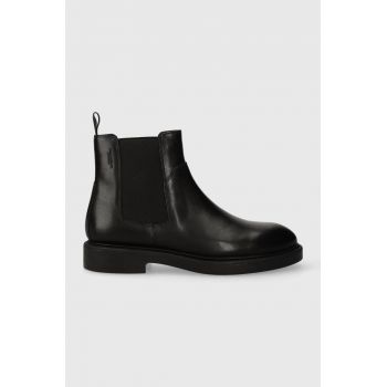 Vagabond Shoemakers ghete chelsea de piele ALEX W femei, culoarea negru, cu toc plat, 5648.101.20