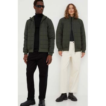 Rains geaca 18180 Jackets culoarea verde, de tranzitie