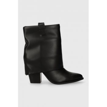 Steve Madden botine Lark femei, culoarea negru, cu toc drept, SM11002673