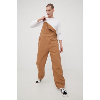 Dickies salopeta barbati, culoarea maro