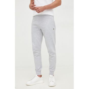 Lacoste pantaloni de trening bărbați, culoarea gri, uni XH9624-132