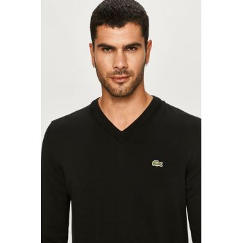 Lacoste pulover barbati, culoarea negru