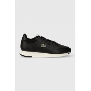 Lacoste sneakers din piele LINETRACK 2231 SMA culoarea negru, 46SMA0012