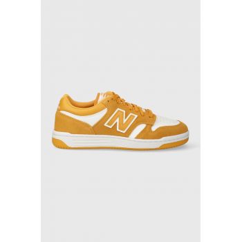 New Balance sneakers BB480LWA culoarea galben