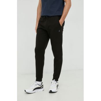 Rip Curl pantaloni de trening barbati, culoarea gri, neted