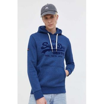 Superdry bluza barbati, cu glugă, cu imprimeu