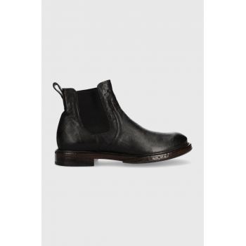 Charles Footwear ghete chelsea de piele James barbati, culoarea negru, James.Boots.Black