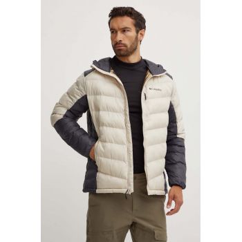 Columbia geacă sport Labyrinth Loop Hooded Jacket culoarea bej, de iarnă 1957343