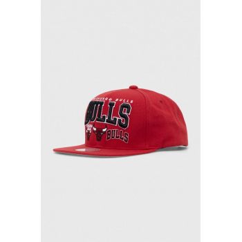 Mitchell&Ness sapca CHICAGO BULLS culoarea rosu, modelator