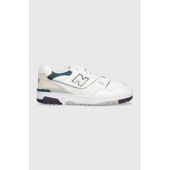 New Balance sneakers BB550WCB culoarea alb