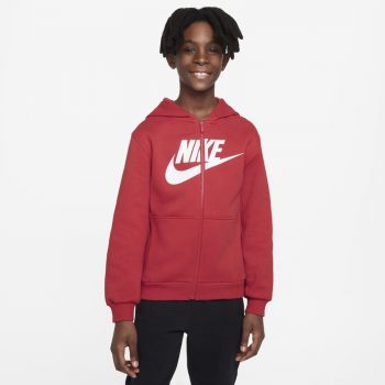 Bluza cu Fermoar Nike K Nsw Club fleece hoodie full zip LS HBR la reducere