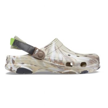 Saboti Crocs Classic All Terrain Marbled Clog Bej - Bone/Multi