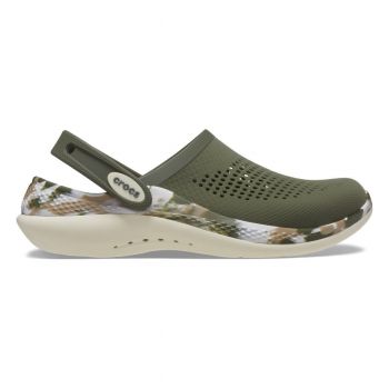 Saboti Crocs LiteRide 360 Marbled Clog Verde - Army Green/Multi