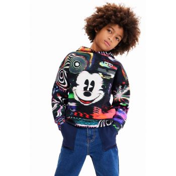 Desigual hanorac de bumbac pentru copii x Disney cu glugă, modelator