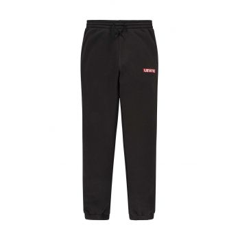 Levi's pantaloni de trening pentru copii culoarea negru, neted