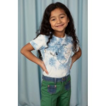 Mini Rodini tricou de bumbac pentru copii Mini Rodini x Wrangler modelator