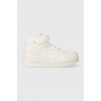 United Colors of Benetton sneakers pentru copii culoarea alb