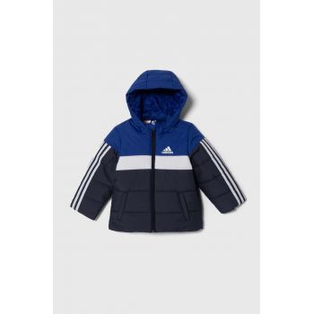 adidas geaca copii culoarea albastru marin