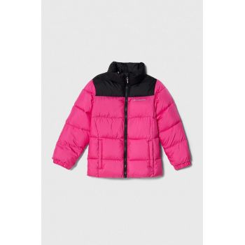 Columbia geaca copii U Puffect Jacket culoarea roz